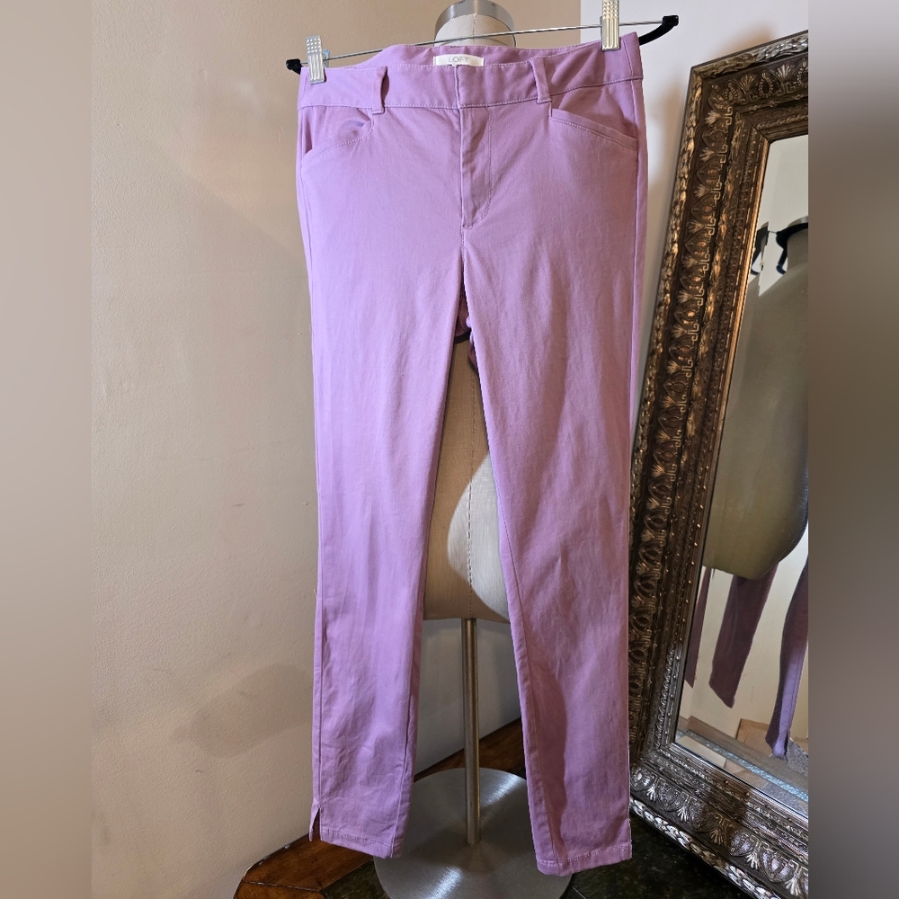 LOFT • "Marissa" Pants (Lilac).  Sz 2.  EUC!